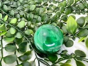 Green Fluorite Sphere - Green Fluorite Crystal Ball - 1.8" Green Fluorite - Picture 1 of 10