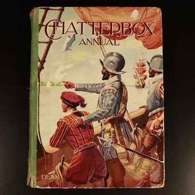 c1940 Chatterbox Annual Antique British Illustrated Childrens Book Dean & Son - image 1 of 4