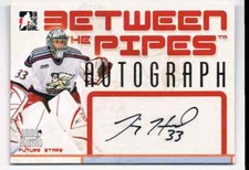 2006-07 IN THE GAME BETWEEN THE PIPES JIMMY HOWARD AUTO DETROIT RED WINGS #A-JH