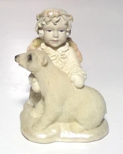 Vintage Schneeengel und Eisbär Figur - Bild 1 von 5