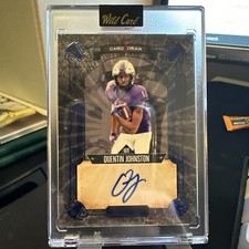 QUENTIN JOHNSTON🔥1 of 1🔥2023 Wildcard 5 Card Draw RC AUTO 