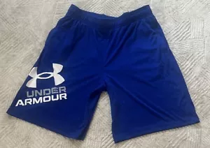 Under Armour Athletic Shorts Youth XL Blue NWT 1361817 Pockets Outdoor Casual - Picture 1 of 5