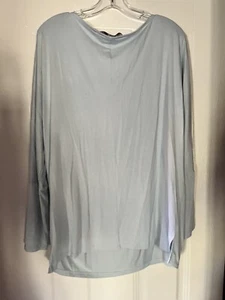 Colleen Lopez Women's Light Blue Top Long Sleeve - Picture 1 of 5