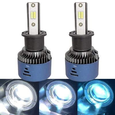 H3 10000K LED Kit Fog Light Bulb Switchback 6K 8K 10K White Blue + Strobe Light - Image 1 of 4