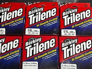 BERKLEY TRILENE XL Smooth FISHING LINE CLEAR 110 yd 100 m spool 0.7lbs - 4.9lbs - Picture 1 of 24