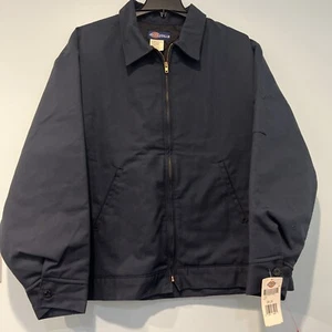 Vintage Depatched? Dickies Arbeitsjacke 2xl Blau Stepp Gefüttert Workwear Skater Neu mit Etikett - Bild 1 von 11