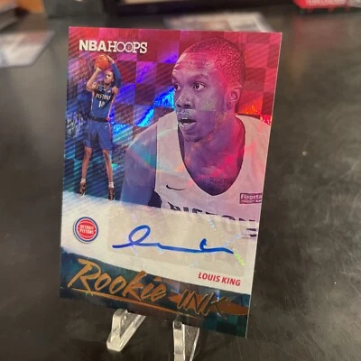2019-20 NBA Hoops LOUIS KING RC Rookie Ink Auto #RI-LSK Detroit Pistons - Image 1 of 4