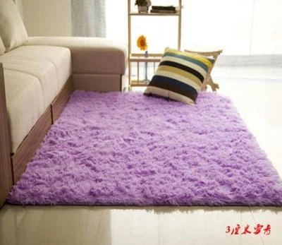 Shaggy Fluffy Rugs Anti-Skid Area Rug Dining Room Carpet Home Bedroom Floor Mat  - Image 1 of 3
