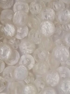 GRÖSSE 18L - 7/16", MARMOR SCHAFTKNOPF, WEISS, 1 GROBE, GLÄNZENDE AUSFÜHRUNG - Bild 1 von 1