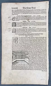 1598 Munster Antique Print Georg Witzel, German theologian 16th century & Church - Picture 1 of 3