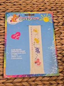 Care Bears Counted Cross Stitch Kit Growth Chart #39210 New in Package USA MADE - Picture 1 of 4