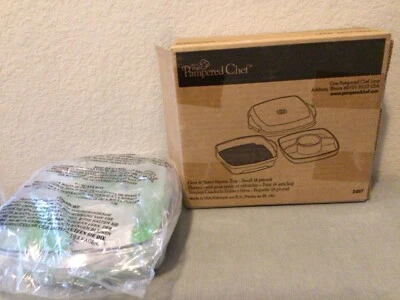 Pampered Chef Cool & Serve Square Tray Small Potluck Picnic Party #2487 NEW - Image 1 of 4