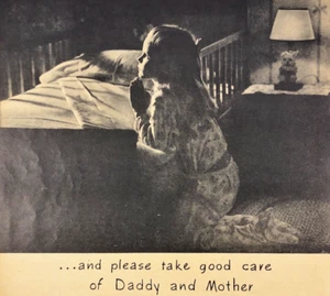 1943 Prudential Insurance Girl Prays For Her Parents Buy War Bonds Print Ad - Picture 1 of 7