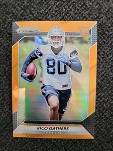 2016 Panini Prizm Prizms Orange #279 Rico Gathers /299 Baylor Bears Cowboys