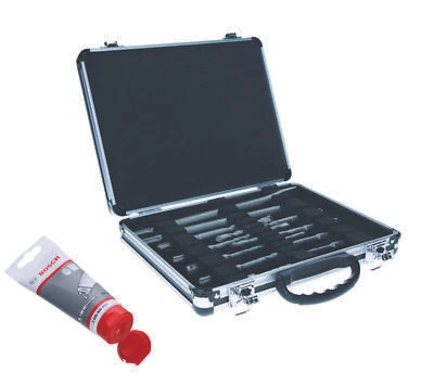 Bosch SDS plus-3 Meißel- und Hammerbohrer-Set 11-teilig + Bosch Schmiermittel  - Bild 1 von 3