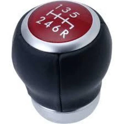 Genuine Subaru OEM WRX STI RED Stitched Leather Gear Shift Knob 35022VA010 - Image 1 of 4