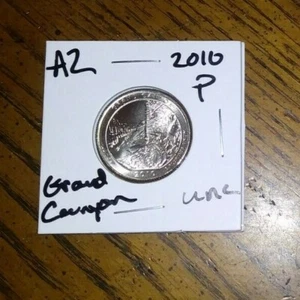 2010 - P Mint - UNC - Grand Canyon - Arizona Quarter + protezione coin flip! - Foto 1 di 2