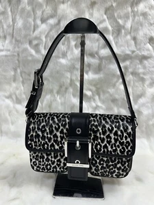 Michael Kors Colby Medium Leopard Print Calf Hair Shoulder Bag + dust bag - Picture 1 of 8