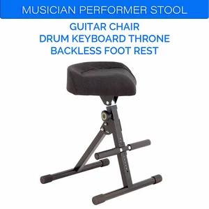 DL Portable Musician Performer Stool Guitar Chair Drum Keyboard Throne - Picture 1 of 2