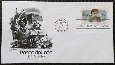 Scott 2024 FDC Ponce de Leon Artmaster Cachet - Image 1 of 3