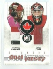  2007-08 ITG O Canada Dual Jerseys #DJ05 Charline Labonte/Carey Price (ref 17529