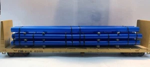HO SCALE 50’ Blue Pipeload - Bild 1 von 3
