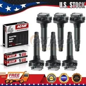 Set Of 6 Ignition Coil & Spark Plug For 11-18 Ford F-150 3.5L 3.7L V6 UF553 6509 - Picture 1 of 7
