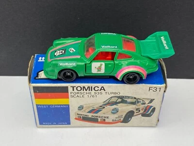 Vintage Tomica No. F31 Porsche 935 Turbo Racing Type - Green - Image 1 of 4