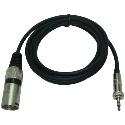 3 Pin XLR To 3.5mm Jack Plug Adapter Lead For Sennheiser Receiver & Microphones - Image 1 of 4