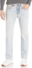 True Religion Men's Geno Nf Super T 40 Regular, Dynamism Light Wash