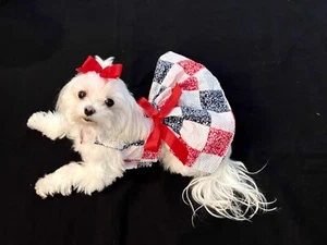 XX-Small - FOURTH OF JULY PATCHWORK- Dress- Dog/Puppy/Toy - Picture 1 of 2