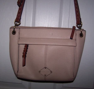 Nice Condition St John's Bay Tan Color Pebbled Handbag Shoulder Crossbody Purse - Picture 1 of 11