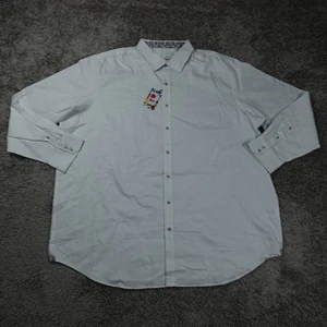 Robert Graham Shirt Mens 4XLT Tall Button Knit Paisley White Satin NWT Button - Picture 1 of 12