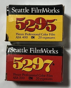 Seattle FilmWorks 5297 & 5295 35mm Farbfilm ASA 200 & 400 New Old Stock Kodak - Bild 1 von 6
