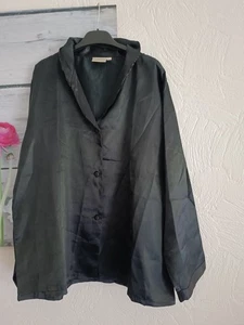 Luftiger Pyjama Damen SILKY schwarz Satin Seide Gr. 40 L wie NEU sexy - Bild 1 von 4