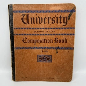 Vtg Handwritten Recipes Notebook 26 Pages 41 Recipes Mainly Desserts - Picture 1 of 16