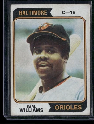 Earl Williams 1974 Topps #375 Baltimore Orioles - Image 1 of 2