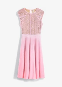 Midikleid mit Spitze Gr. 32/34 Rosa Cocktailkleid Midi Partykleid Neu* - Bild 1 von 1