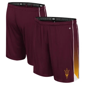 Men's Colosseum Maroon Arizona State Sun Devils Online Shorts - Picture 1 of 3