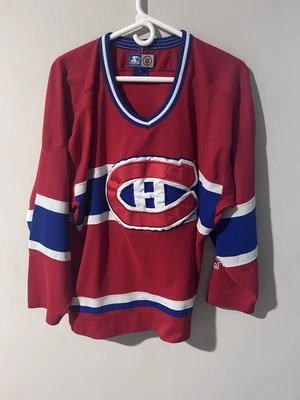 Camiseta deportiva de hockey Montreal Canadiens NHL DE COLECCIÓN roja talla grande años 90 Foto 1 de 4