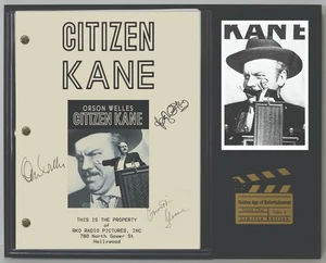 Citizen Kane Reproduction Signed Movie Script Wood Plaque Display  - Picture 1 of 7