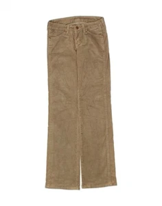 WRANGLER Womens Straight Corduroy Trousers W25 L32 Brown Cotton BS13 - Picture 1 of 3