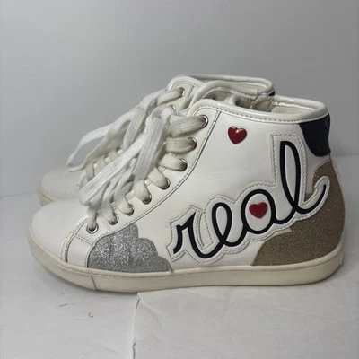 Zapatillas altas ALDO Real Love para mujer EE. UU. 6,5 cremalleras interiores zapatos con cordones Foto 1 de 4