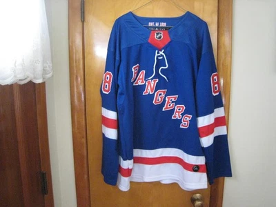 New York Rangers Patrick Kane Adidas Jersey Fight Strap Mens Size 52 - Image 1 of 4
