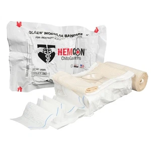 4” Flat OLAES Hemostatic Trauma Bandage with HemCon ChitoGauze PRO, 4" W x 7"... - Bild 1 von 8