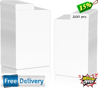 200 Pack White Trading Card Dividers for Sports Gaming and Business Cards - Image 1 of 4