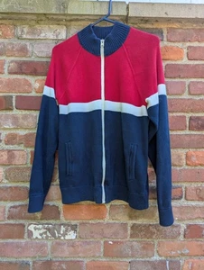 Express Men’s Jacket Red White Blue Size Medium Made in Bangladesh - Picture 1 of 3