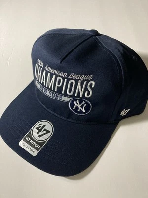 Nuevo 47 Gorra Ajustable 2024 Campeones Liga Americana New York Yankees Marina Foto 1 de 4