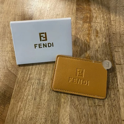 Fendi Embossed Travel Pocket Mirror Card Holder GWP NEW Novelty Gift - Image 1 of 4