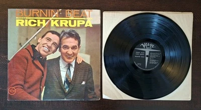 BUDDY RICH & GENE KRUPA Burnin’ Beat 1962 1st Press Verve MONO LP VG JACKET G+ - Image 1 of 4